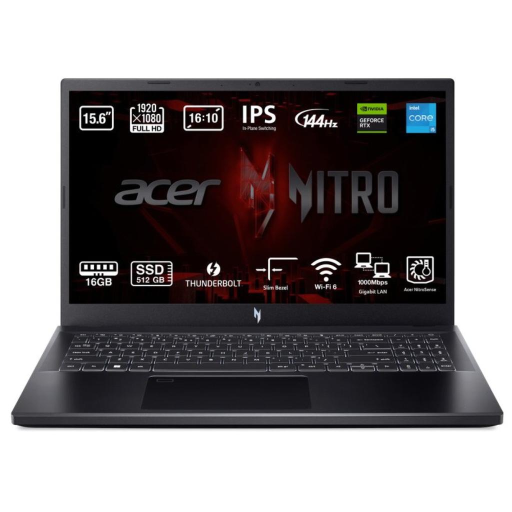 Acer Nitro V 15 Anv15-51-579P 15" Core I5 3.4 Ghz - Ssd 512 Go - 16 Go - Geforce Rtx 4050 6G-Gddr6 Qwerty - Espagnol