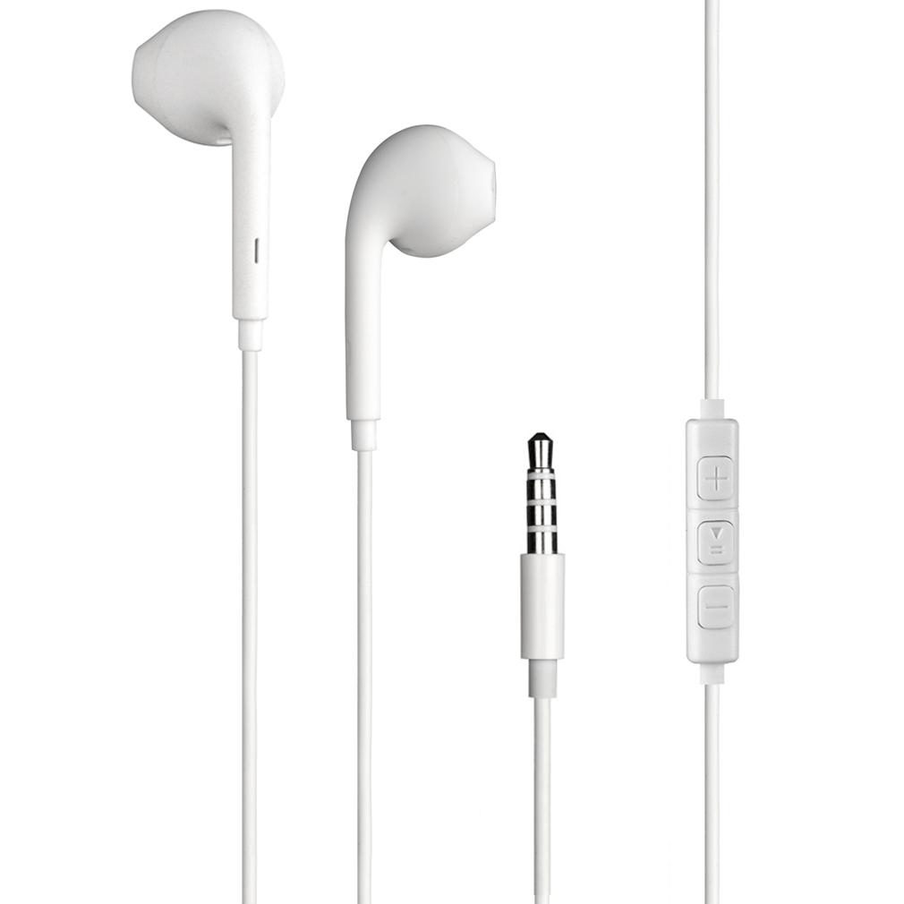 Ecouteurs Bluetooth Réducteur De Bruit - Bigben Connected Ecouteurs Jack 3.5Mm Télécommande/Micro Bouton Blanc Bigben