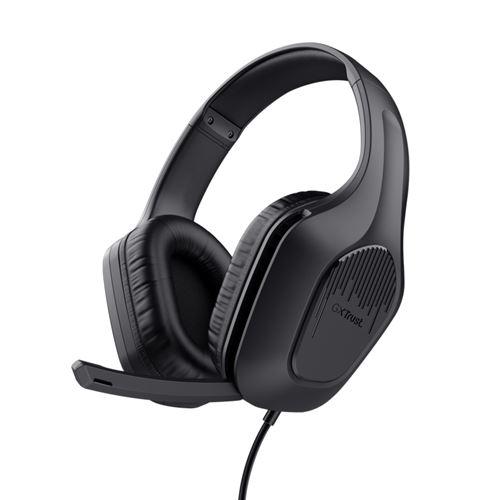 Casque Gaming Filaire Avec Micro Trust Gxt 415 Zirox - Noir