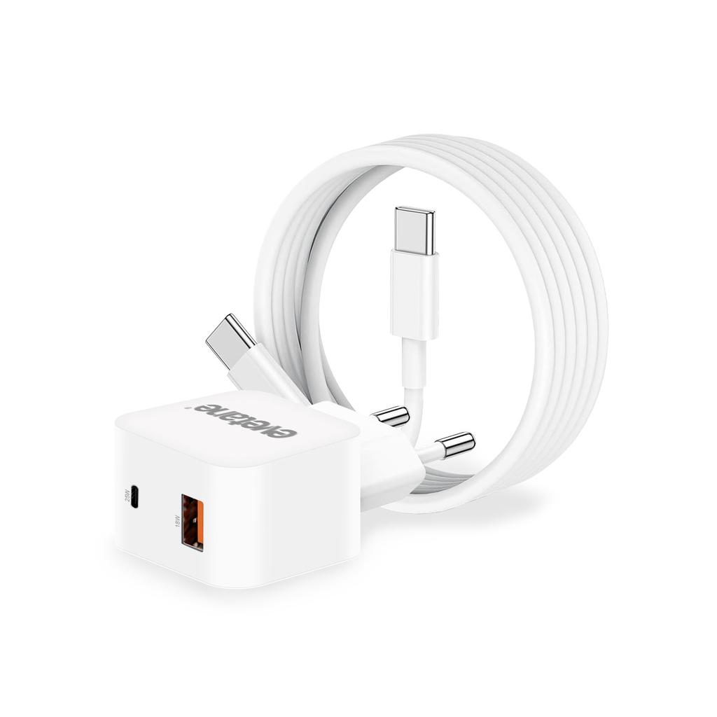 Acheter Câble et Prise Murale (USB + USB-C) 25W - Evetane Reconditionné - 28,99 € Câble et Prise Murale (USB + USB-C) 25W - Evetane Reconditionné - N/A reconditionné disponible sur Backmarket