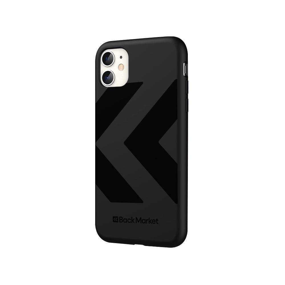 Back Market Cover iPhone 11 e shermo protettivo Plastica riciclata Nero (Chevron) Back Market