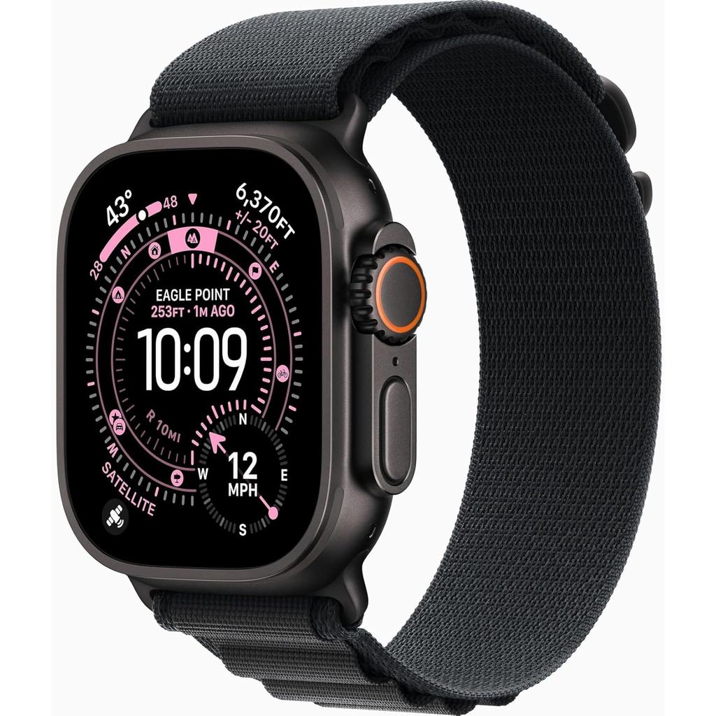 Apple Watch Ultra 3 (2025) GPS + Cellular 49 mm - Titanium Black - Alpine loop Black