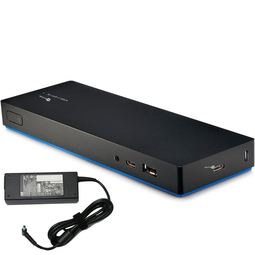 Station D'Accueil HP Elite Probook Chromebook Spectre Usb Displayport Hdmi - With Psu