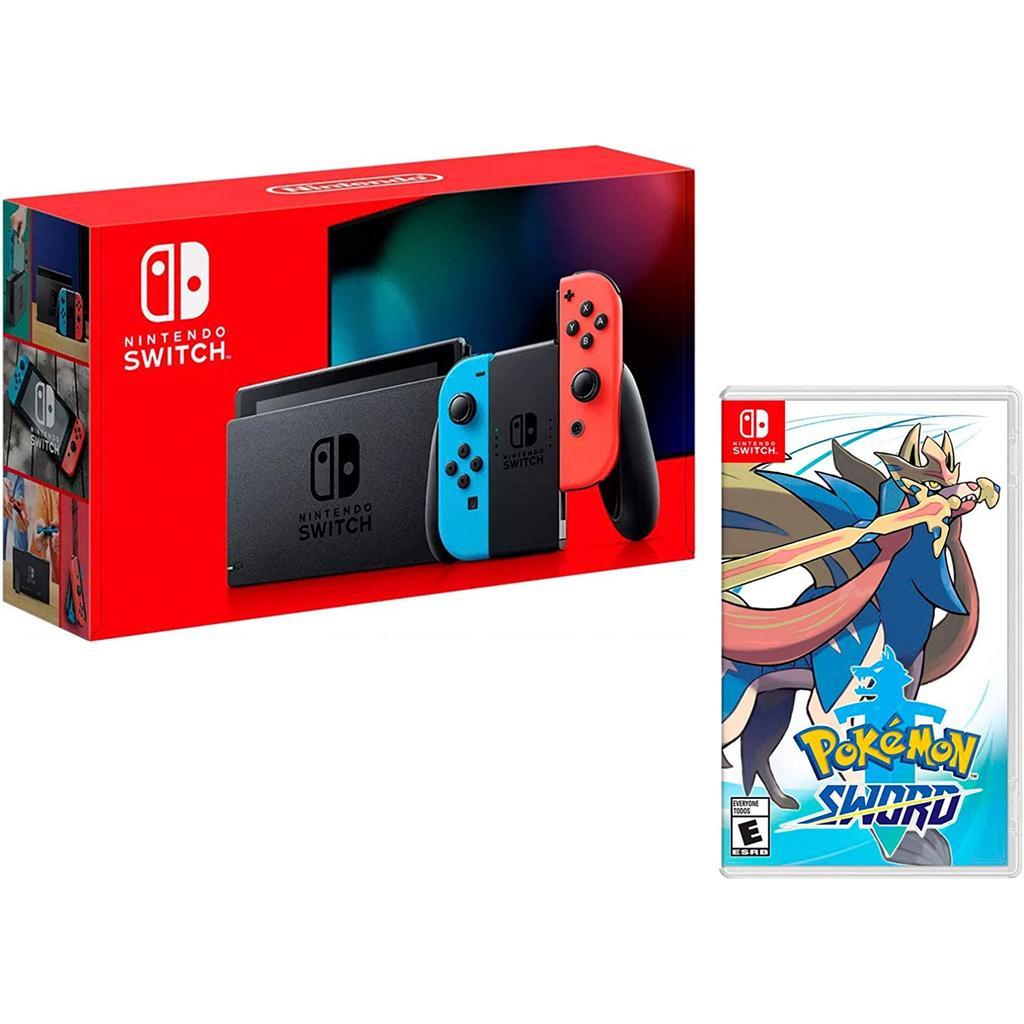 Switch 32Go - Noir - Edition Limitée Pokémon Sword + Pokémon Sword