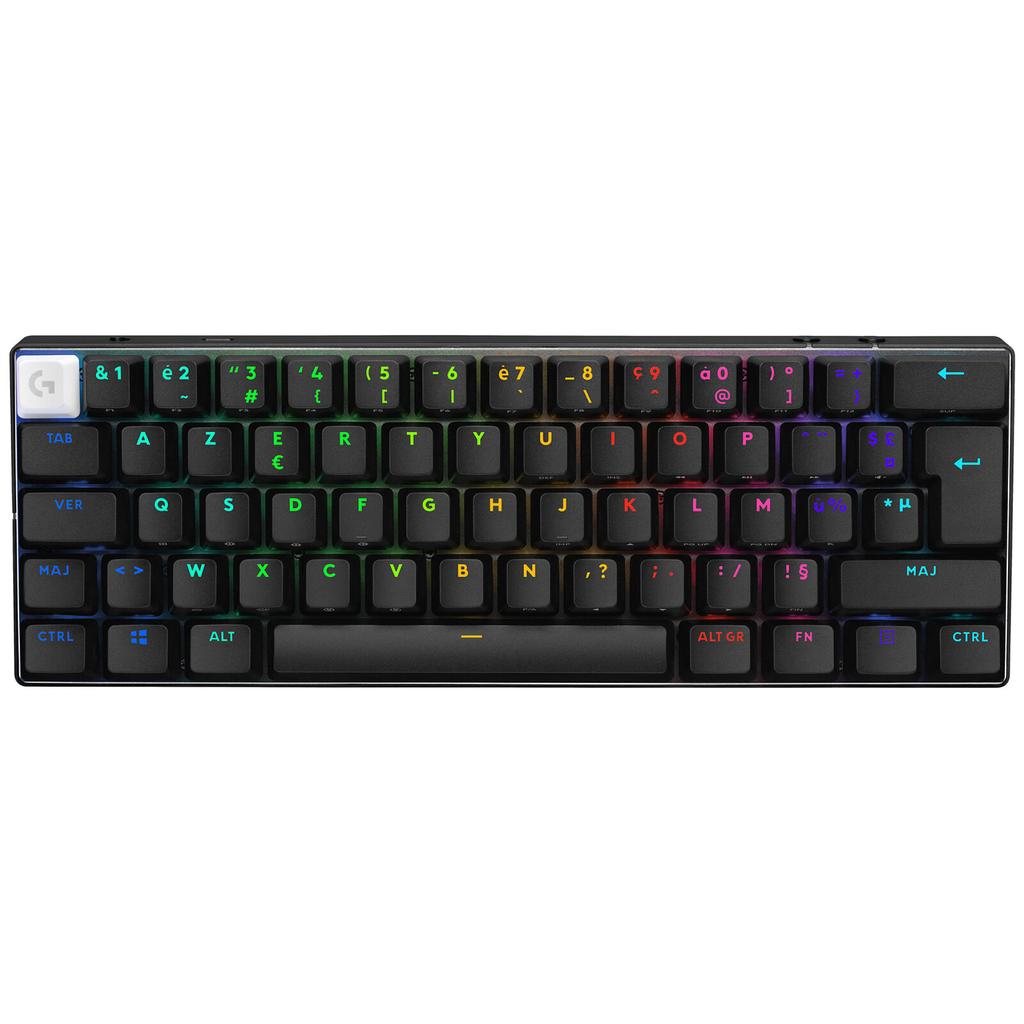 Clavier Logotech Azerty Français Sans-Fil Rétroéclairé G Pro X 60 Lightspeed