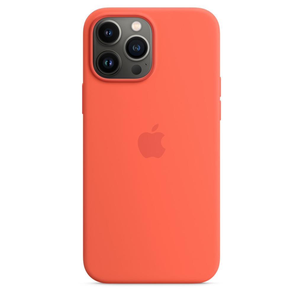 Coque iPhone 13 Pro Max avec Magsafe - Silicone - Orange