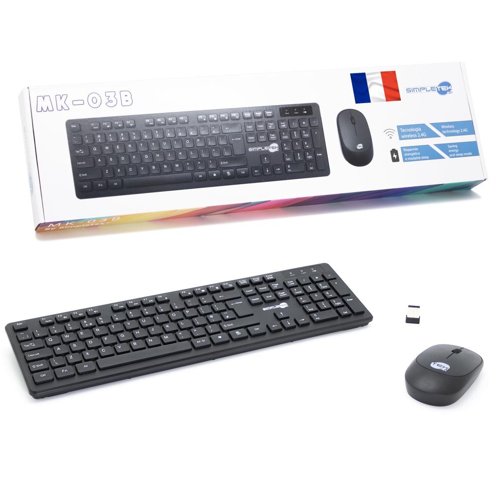 Clavier Simpletek Azerty Français Sans-Fil Mk03B