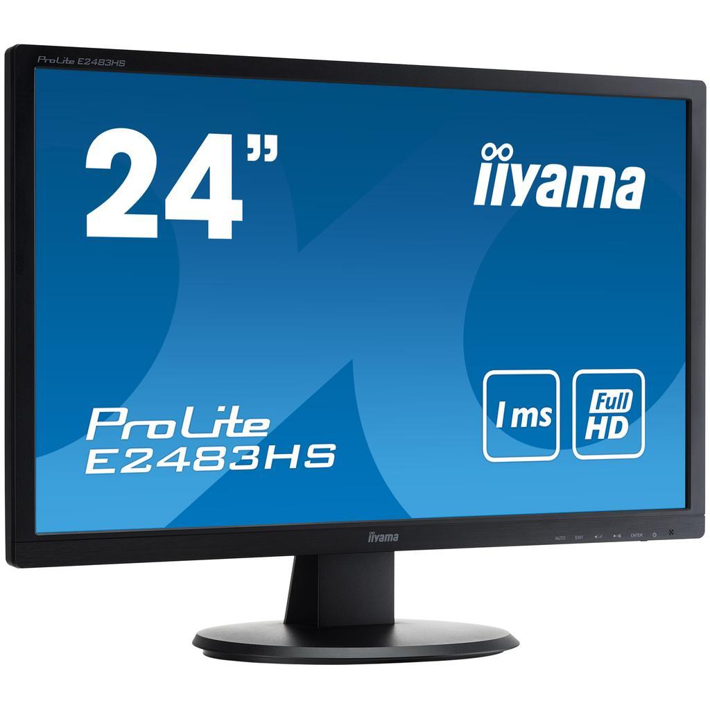 Écran 24"" LED FHD Iiyama ProLite E2483HS-B1 Reconditionné - Iiyama reconditionné disponible sur Backmarket
