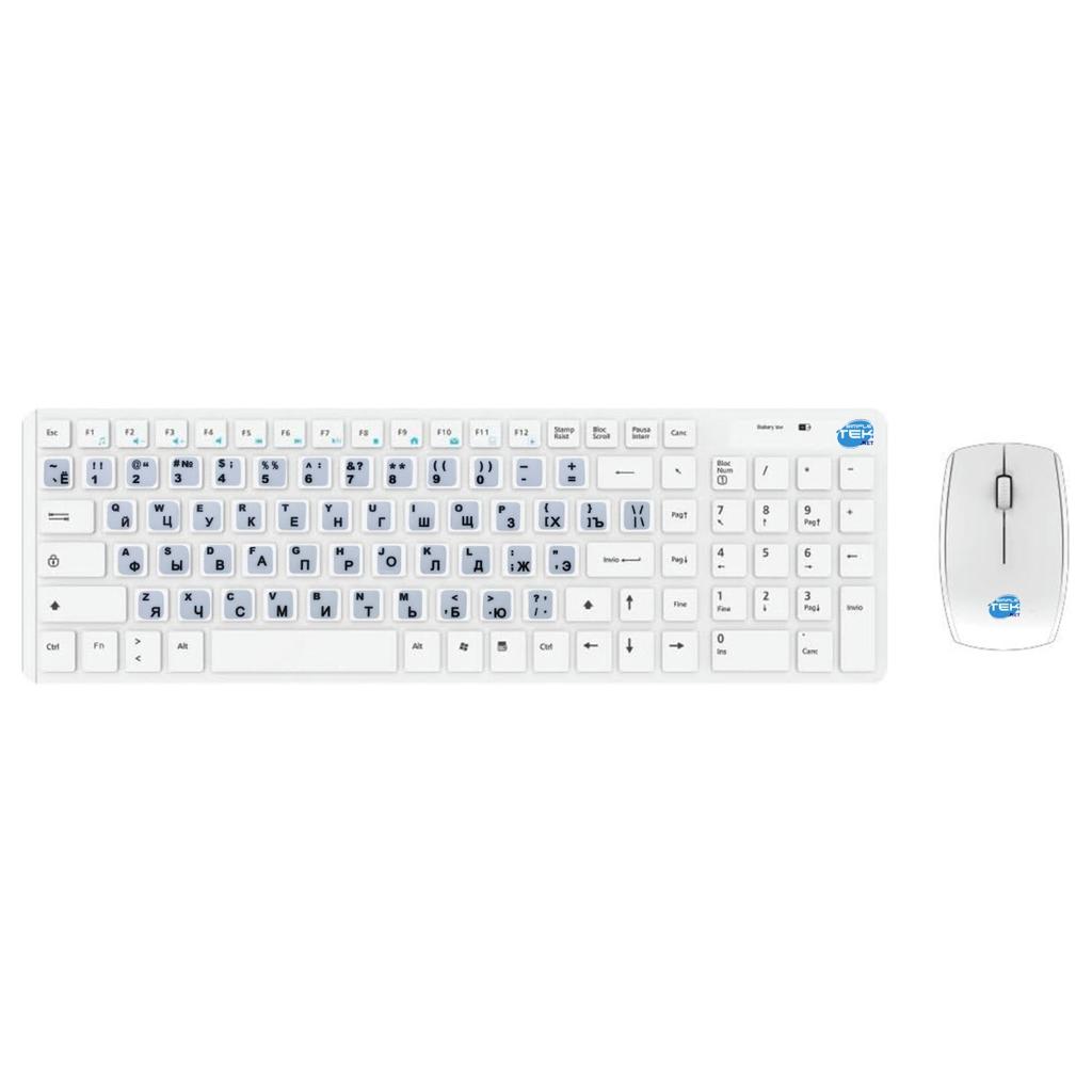 Clavier Simpletek Qwerty Russe Sans-Fil Wireless Kit Withrussian Ru Stickers