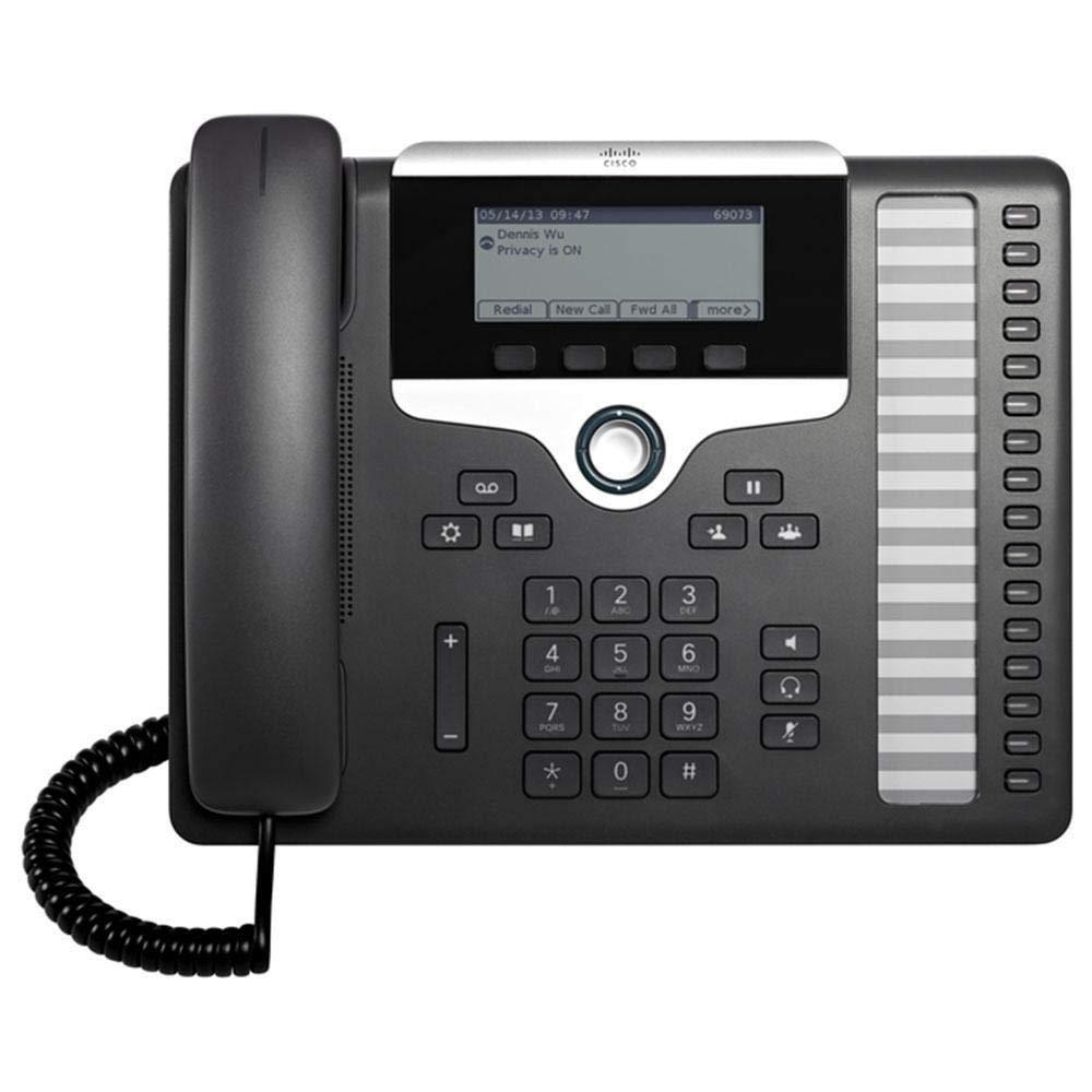 Téléphone Fixe Cisco 7861 Ip Telefoon Zwart, Zilver 16 Regels LCD