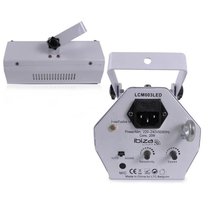 Accessoires Audio Lytor Pack Jeux De Lumière + Portique 3 Effets Ovni Ufo 48 Leds + 1 Derby Rgb + 1 Gobo Flower