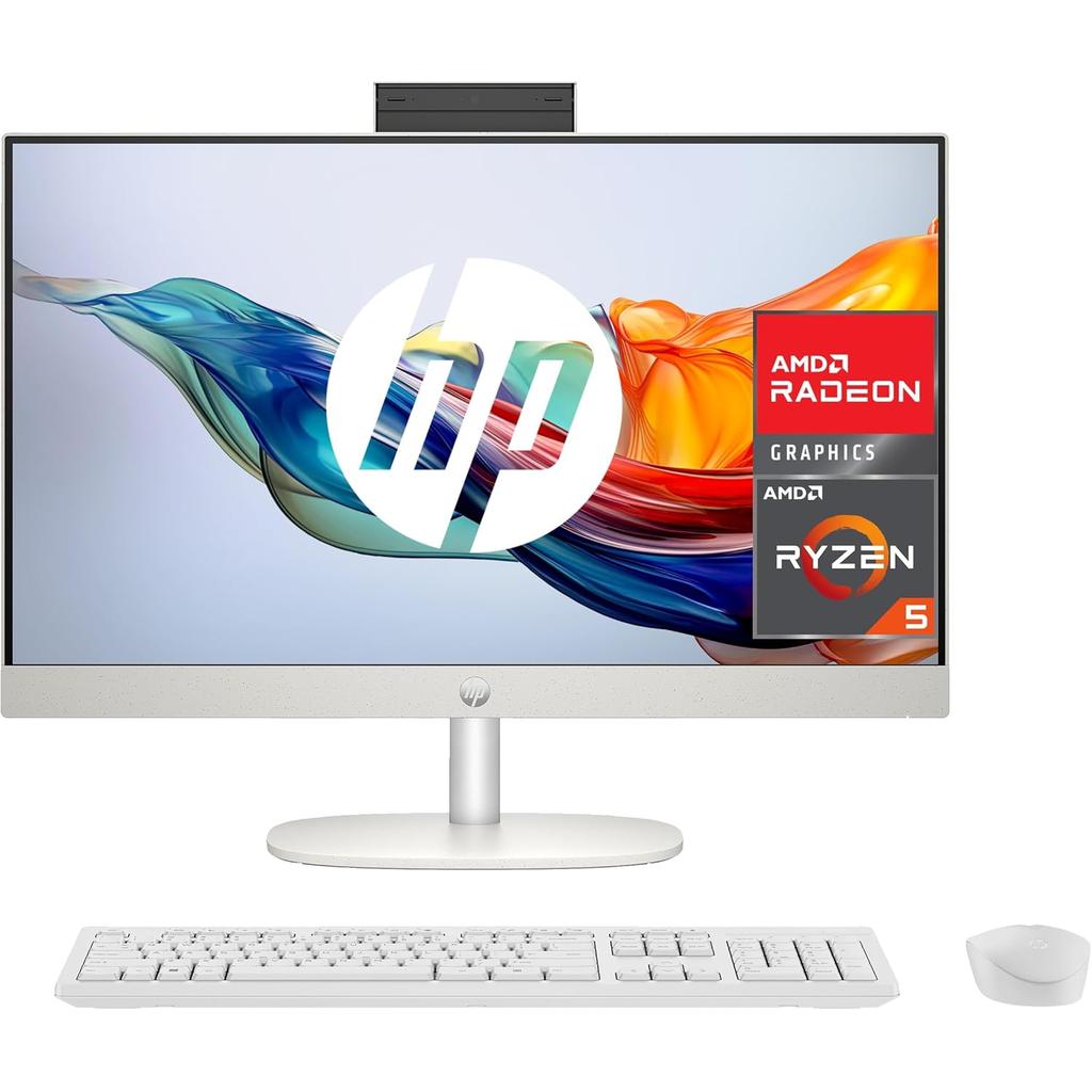 HP 24-Cr0009Ns 24" Ryzen 5 2.8 Ghz - SSD 512 Gb - 8Gb Qwertz - Allemand