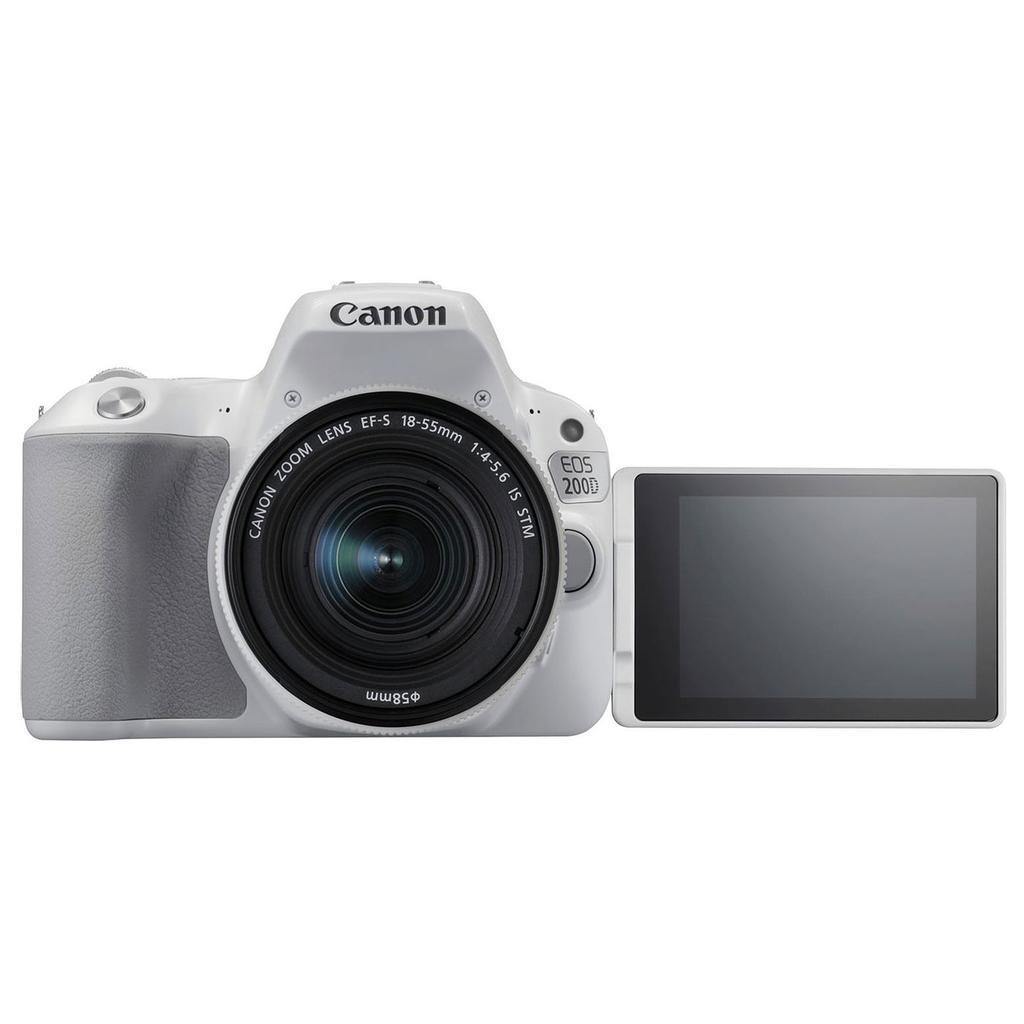 Reflex Eos 200D - Blanc + Canon Ef-S 18-55Mm F/4-5.6 Is Stm F/4-5.6