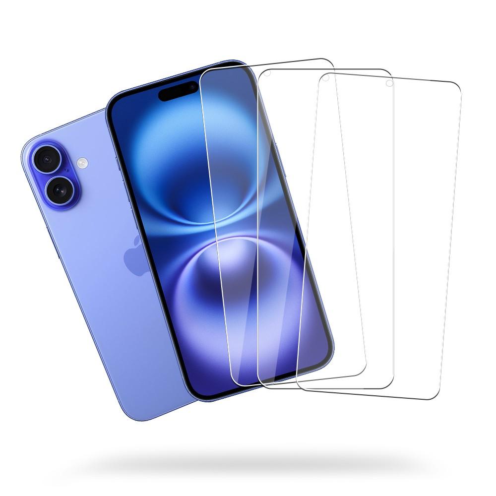 Evetane Écran De Protection iPhone 16 Verre Trempé - Verre Trempé - Transparent