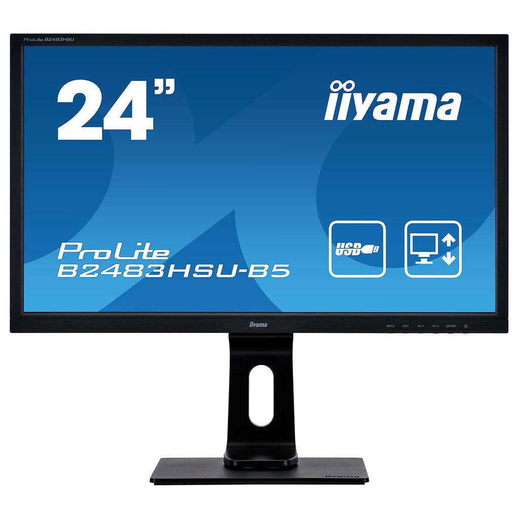 Écran 24" LCD Iiyama Prolite B2483Hsu-B5