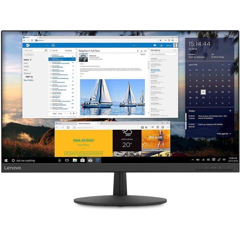 LENOVO Ecran PC  L27q-30 27 pouces WLED Noir corbeau 