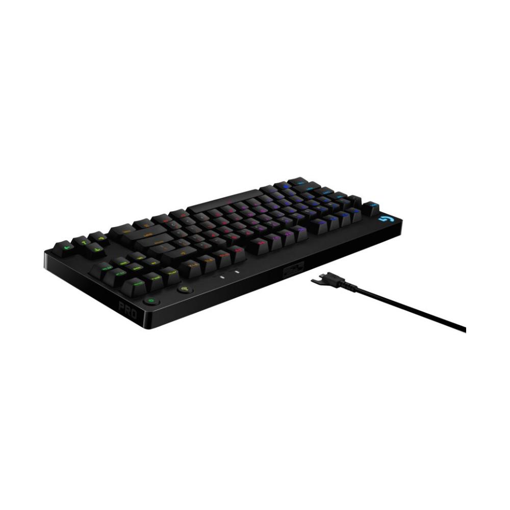 Logotech Tastatur AZERTY Französisch Wireless mit Hintergrundbeleuchtung G Pro TKL