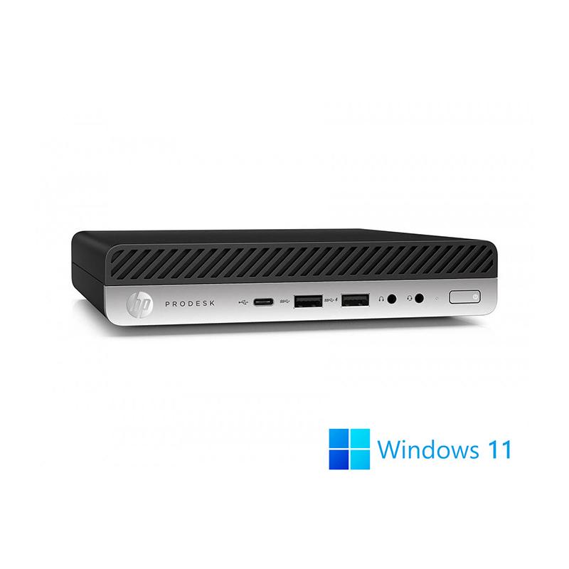 Hp Prodesk 600 G5 Dm - 16Go - 512Go Ssd - W11 + 23" 3.2 Ghz - Ssd 512 Go Ram 16 Go