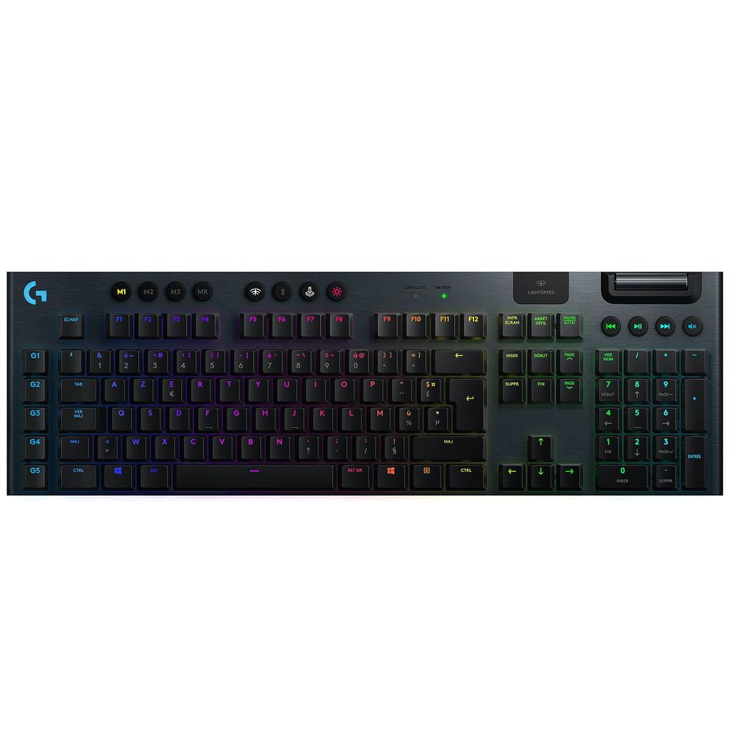 Clavier Logitech Azerty Français Sans-Fil Rétroéclairé G515