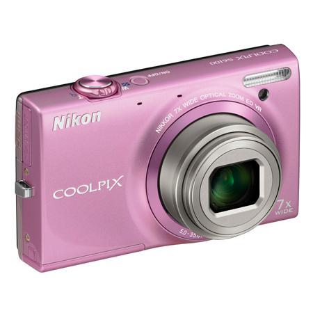 Compact CoolPix S6100 - Pink + Nikon Nikon Nikkor Wide Optical