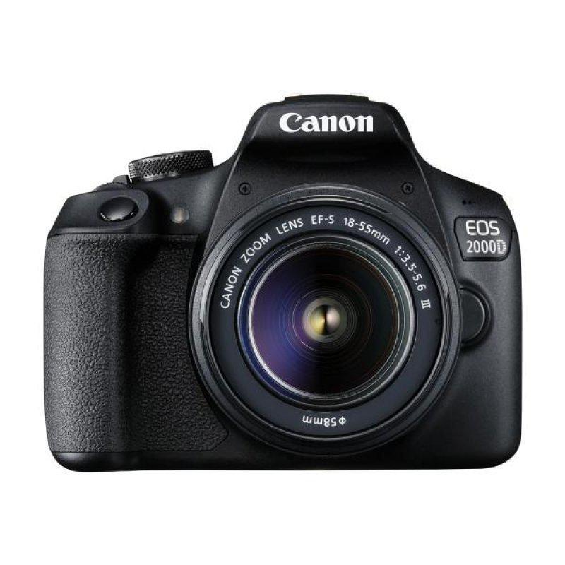 Κάμερα Reflex Canon EOS 2000D Μαύρο + Φωτογραφικός φακός EF-S 18-55mm F3.5-5.6 IS III