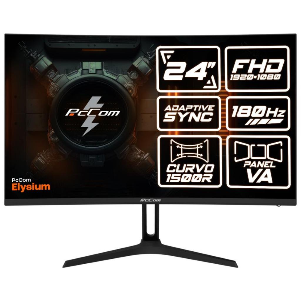 Écran 24" Led Fhd Pccom Pcc-24180Va-Cv-Ras
