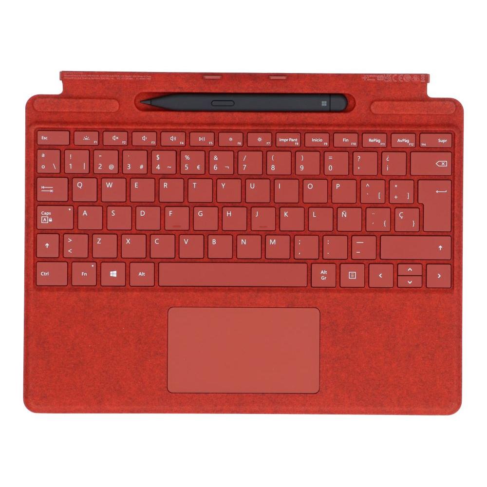Clavier Microsoft QWERTY Espagnol Sans-fil rétroéclairé Surface Pro X / 8 / 9 Signature Keyboard + Slim Pen Reconditionné - Microsoft reconditionné disponible sur Backmarket