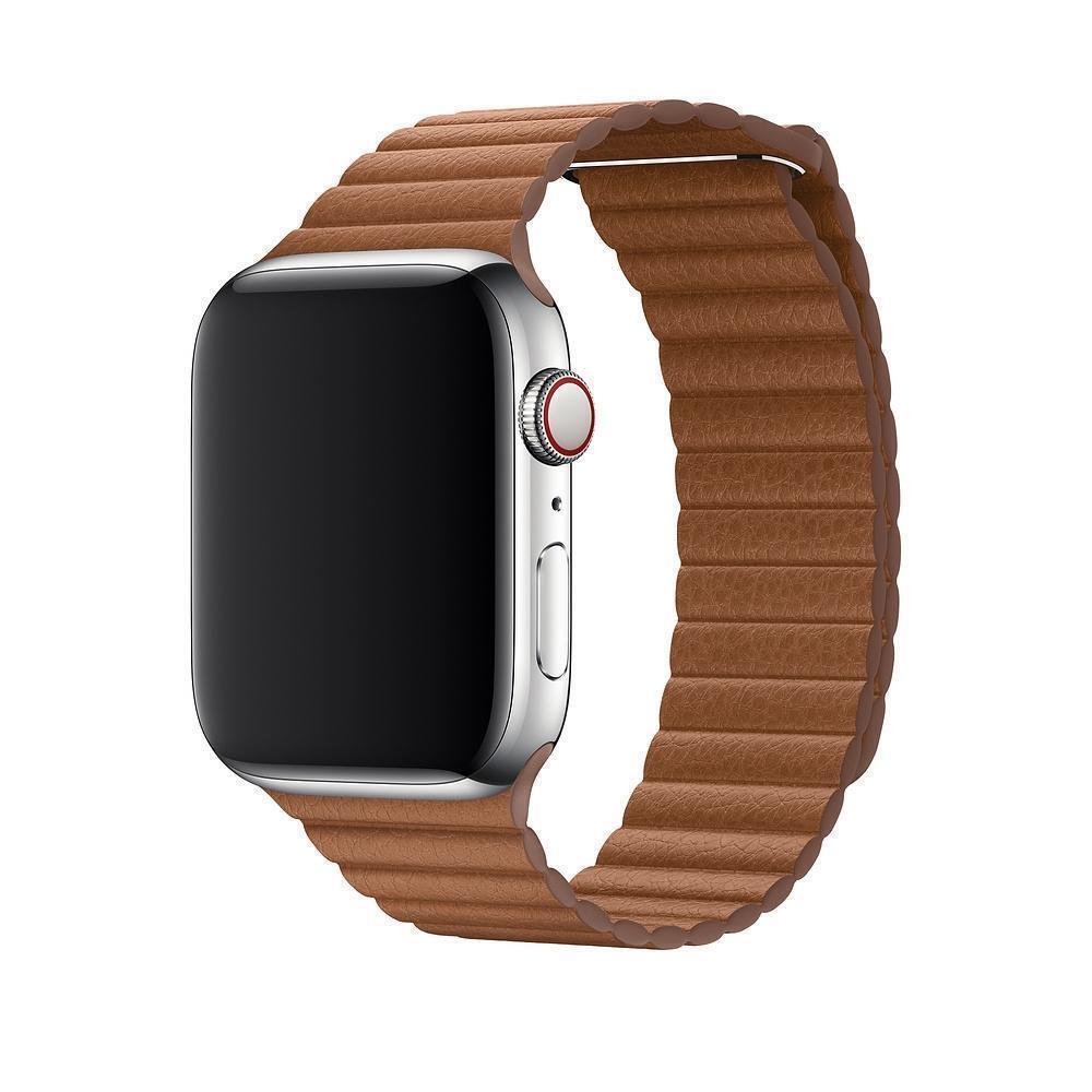 Apple Watch Leather Loop 44mm - Saddle Brown - L