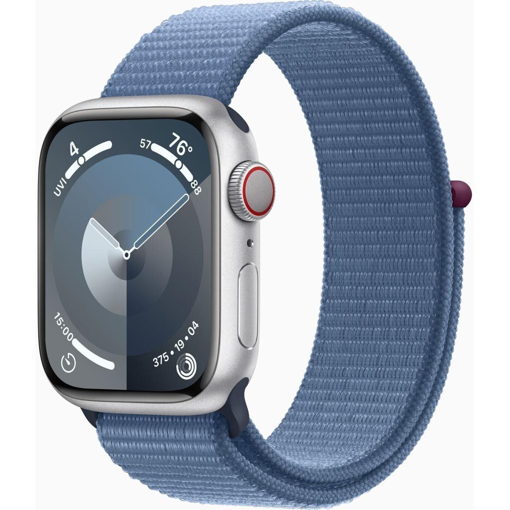 Apple Watch Series 9 (2023) GPS 41 mm - Aluminium Argent - Boucle sport Bleu Reconditionné - Apple reconditionné disponible sur Backmarket