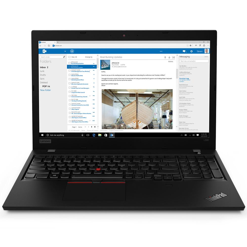 Lenovo ThinkPad L590 15"" Core i5 1.6 GHz - SSD 512 Go - 16 Go QWERTZ - Allemand Reconditionné - Lenovo reconditionné disponible sur Backmarket
