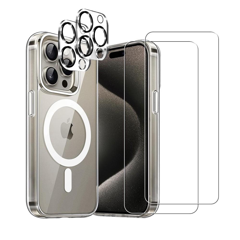 Coque iPhone 15 Pro et 2 écrans de protection - TPU - Transparent Reconditionné - N/A reconditionné disponible sur Backmarket
