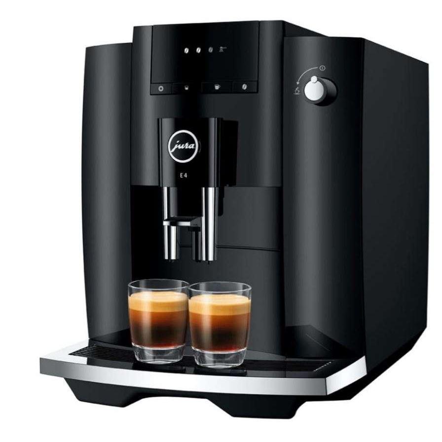 Espressokone jahimella Nespresso-yhteensopiva Jura E4 1,9L - Musta