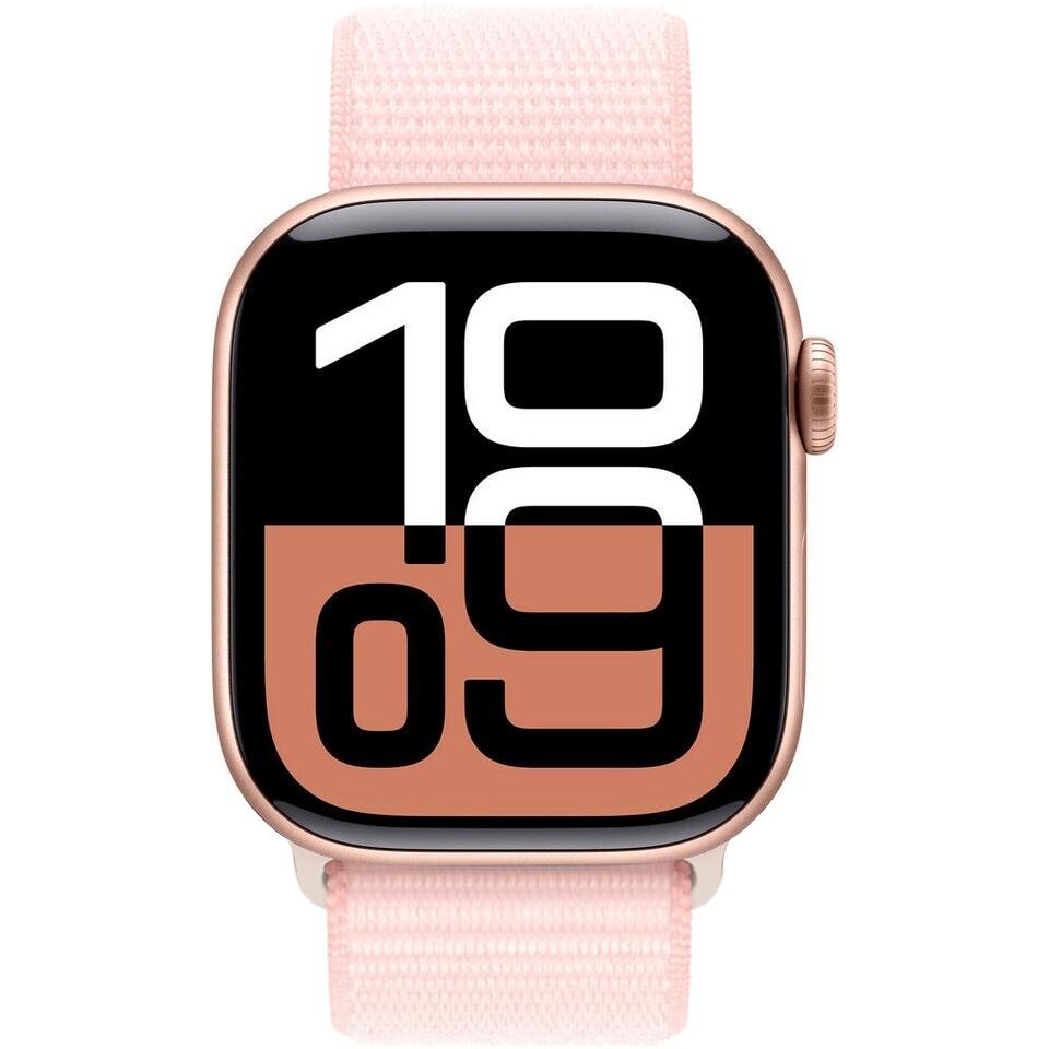 Apple Watch Series 10 (2024) GPS + Cellular 42 mm - Aluminium Or rose - Boucle sport Rose Reconditionné -  reconditionné disponible sur Backmarket