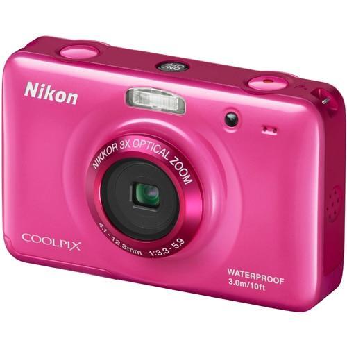 Compact Coolpix S30 - Rose + Nikon Nikkor 3X Optical Zoom Lens 4.1-12.3Mm F/3.3-5.9 F/3.3-5.9
