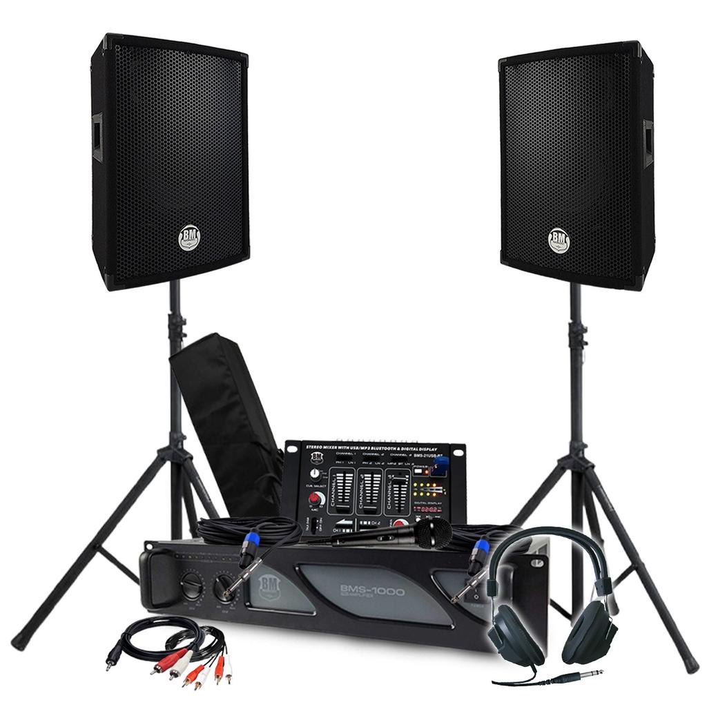 Acheter Enceintes sono Pack Sono BM SONIC Amplificateur 1000W, Paire d'Enceintes Passives 2x300W, Table de Mixage, Pieds, Casque DJ, Câbles et Micro Reconditionné - 358,99 € Enceintes sono Pack Sono BM SONIC Amplificateur 1000W, Paire d'Enceintes Passives 2x300W, Table de Mixage, Pieds, Casque DJ, Câbles et Micro Reconditionné - reconditionné disponible sur Backmarket