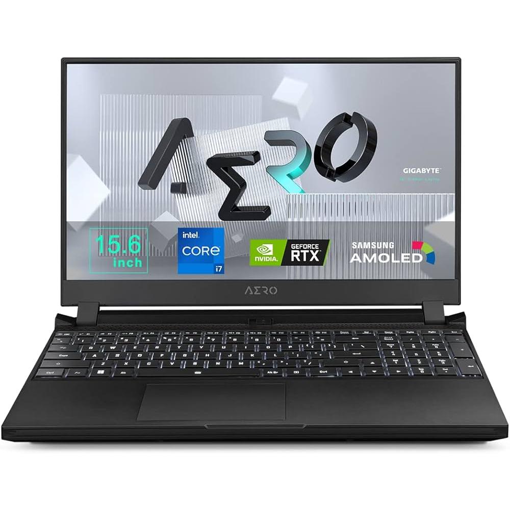 Gigabyte Aero 5 KE4-72BE614SH 15"" Core i7 2.3 GHz - SSD 1 TB - 16 Go - NVIDIA GEFORCE RTX 3060 AZERTY - Belge Reconditionné - Gigabyte reconditionné disponible sur Backmarket