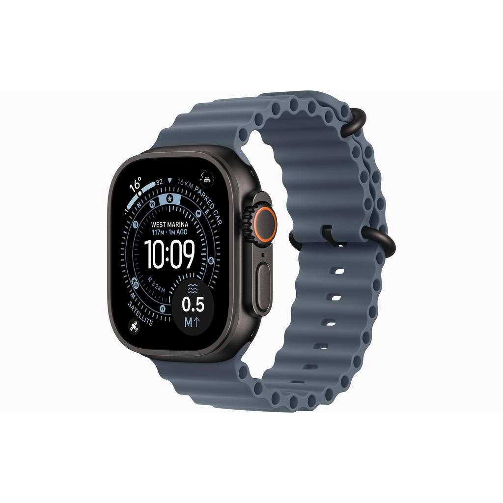 Apple Watch (2025) GPS + Cellular 49 mm - Titanio Negro - Correa Ocean Azul