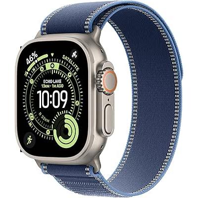 Apple Watch (2025) GPS + Cellular 49 mm - Titanium - Trail loop Blue