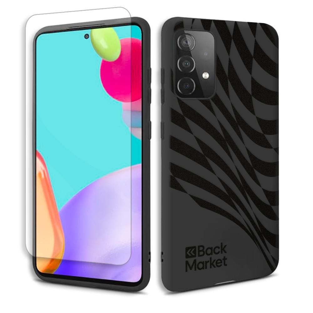 Coque Back Market Galaxy A52/A52s et écran de protection - Plastique recyclé - Noir Reconditionné - Back Market reconditionné disponible sur Backmarket