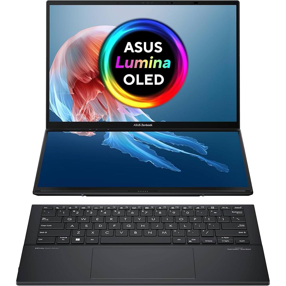 Asus Zenbook Duo OLED Ux8406Ca 14" Core Ultra 9 2.9 Ghz - SSD 2 Tb - 32 Go - Intel Arc Graphics Qwerty - Arabe