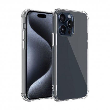EVETANE Cover iPhone 15 Pro - TPU - Trasparente