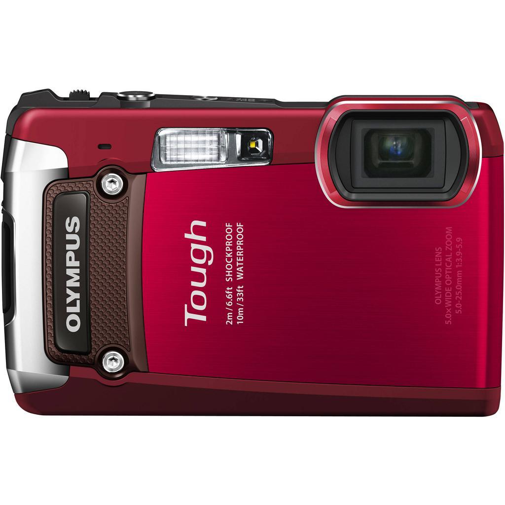 Instantané Tg 820 - Rouge + Olympus Olympus Lens 5X Wide Optical Zoom 5,0-25,0Mm F/3,9-5,9 F/3,9-5,9