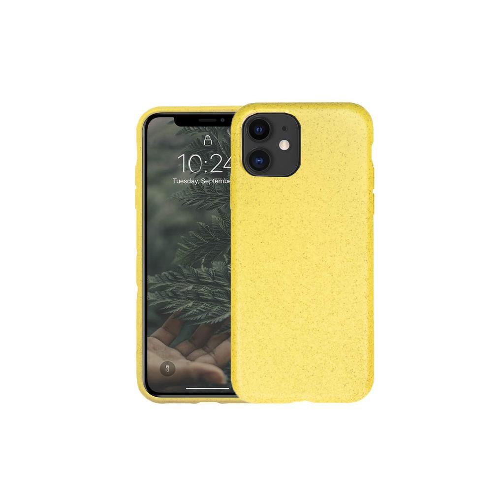 Case iPhone 11 Natural material Yellow Back Market