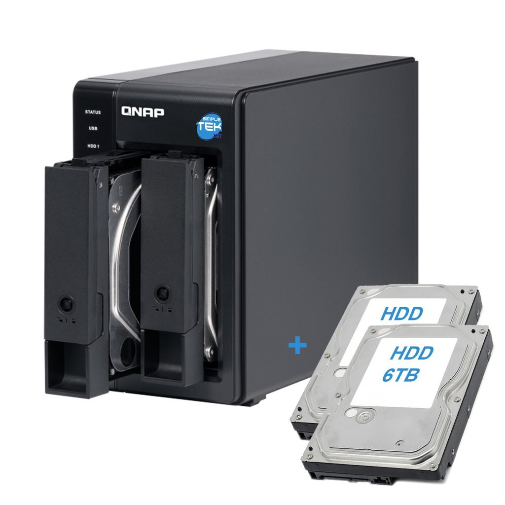 Qnap Tr-002 Das Storage 2-Bay - 12000Gb - 0 Gb Ram Microprocessor With Hardware Raid