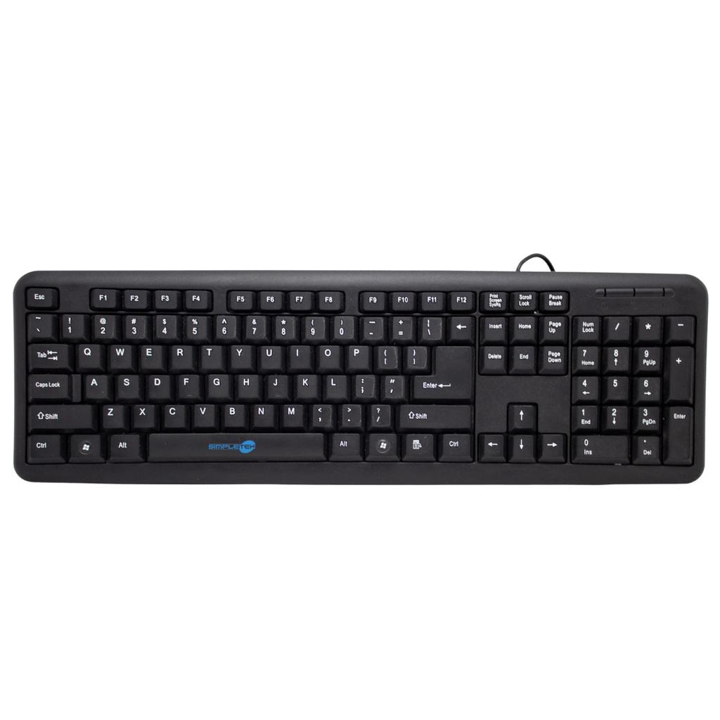 Clavier Simpletek Qwerty Anglais (Us) Cablato Usb