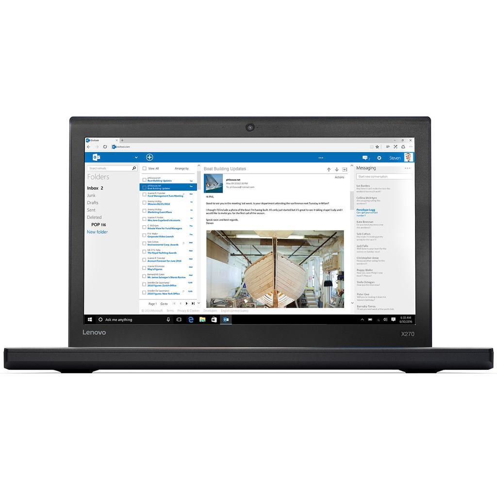 Lenovo ThinkPad X270 12-inch (2015) - Core i5-6300U - 16GB - HDD 500 GB AZERTY - Francês