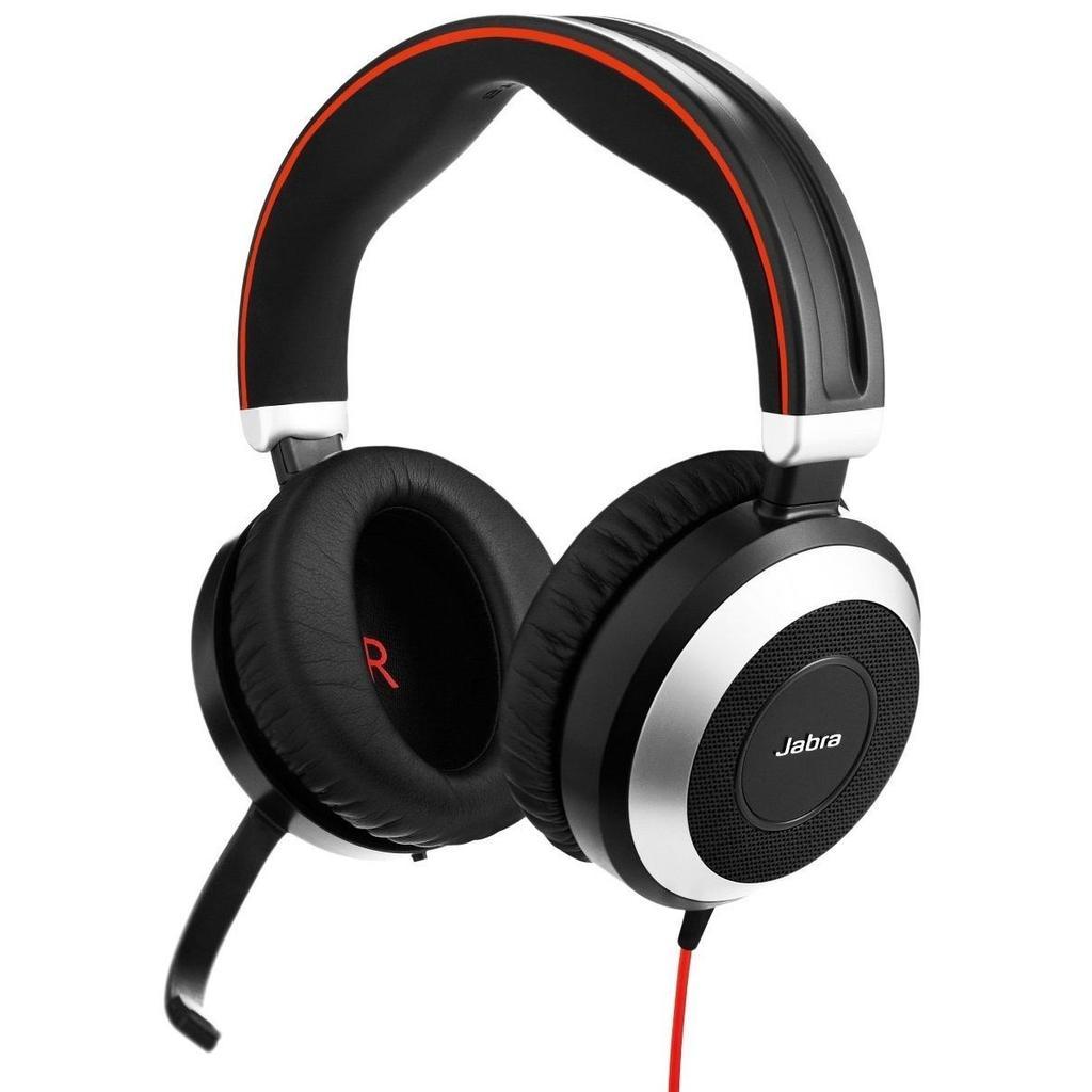 Casque Jabra Evolve 80 Ms Duo - Noir/Gris