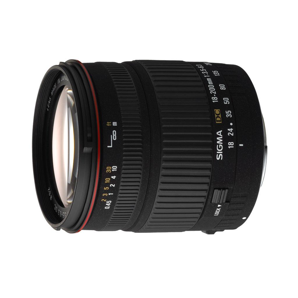 Objectif Sigma 18-200Mm F3.5-6.3 Dc Os Canon Ef Wide-Angle F/3.5-6.3