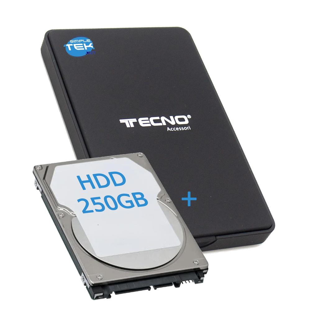 Disque Dur Externe Tecno Hdd 2.5" Sata With Case Usb 3.0 - Hdd 250 Go Usb 3.0