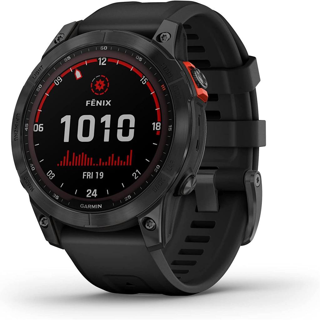 Montre Garmin Cardio GPS Fenix 7S Solar - Noir